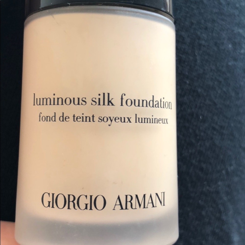 Georgia Armani luminous silk foundation.  2.